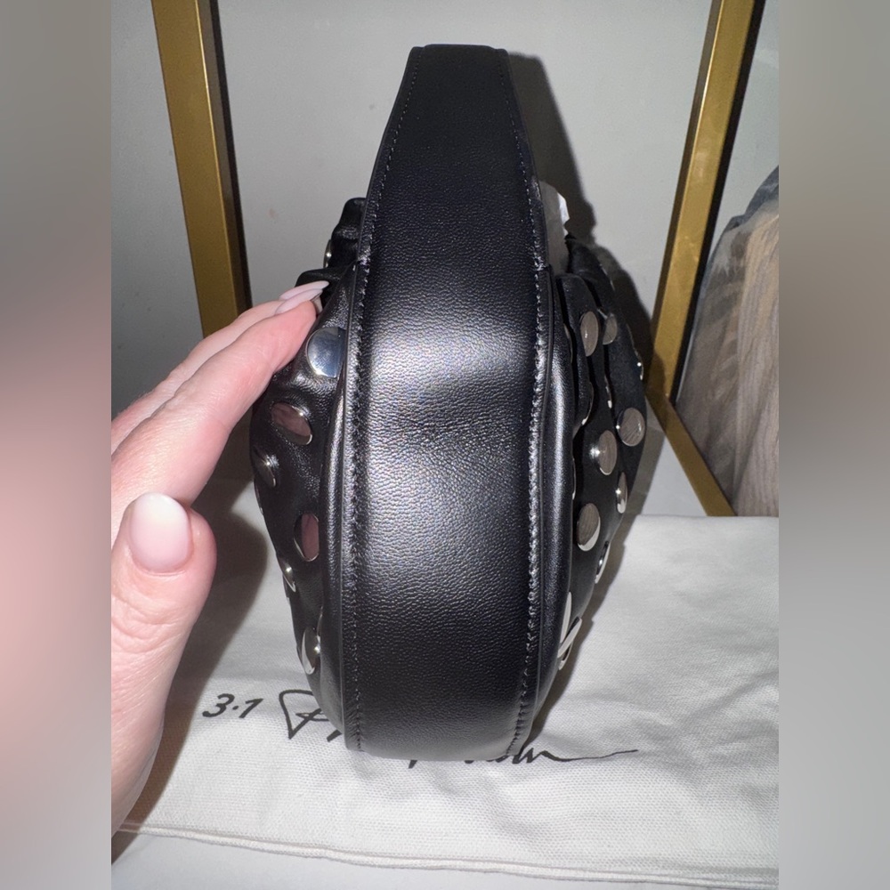 3.1 PHILLIP LIM Silver Studded Shoulder Bag - Picture 4 of 9